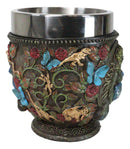 Wicca Green Mother Earth Goddess Millennial Gaia With Flora And Fauna Teacup Mug