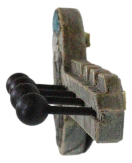 Rustic Western Howdy Folks Horse Key Shaped 4 Peg Quadruple Wall Hook Plaque