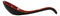 Contemporary Red Black Melamine Asian Soup Spoons With Ladle Hook Pack Of 6 Set