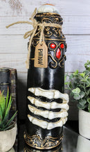 Evil Eye LED Light Decorative Potion Bottle with Skeleton Hands and Scrollwork