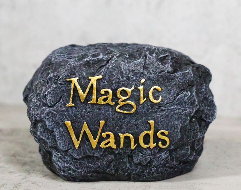 Witches Wizard Magic Wands Ancient Rock Wand Holder Stand Prop Accessory Decor