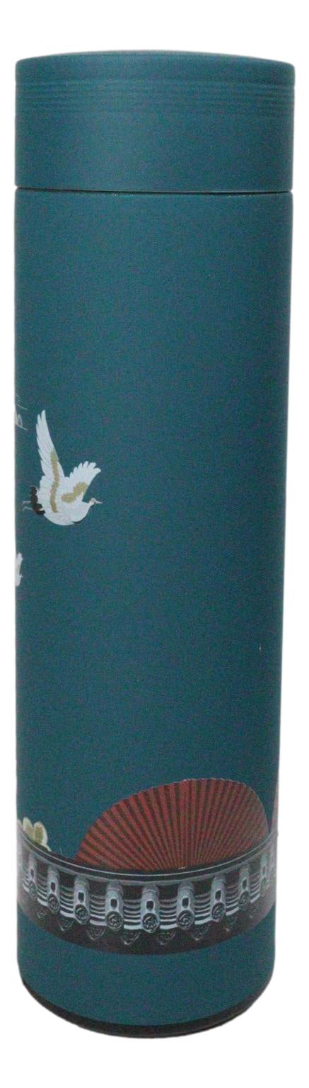 Cranes Florals 17oz Vacuum Insulated Stainless Steel Thermos Bottle With Infuser
