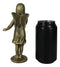 Cast Iron Rustic Enchanted Fantasy Girl Fairy Pixie Faerie With Bird Figurine