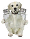 Pup And Spice Wide Eyed Cute Labrador Puppy Dog Glass Salt & Pepper Shakers Set