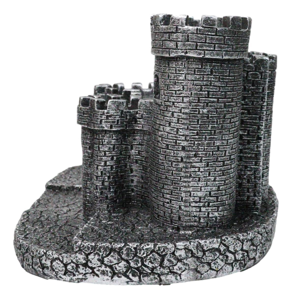 Gothic Medieval Windsor Stonewall Castle Fortress Miniature Display Stand 5"H - Ebros Gift
