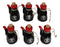 Pack of 6 Porcelain Calligraphy Soy Sauce Vinegar Condiment Dispenser Flask 7oz