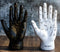 Ebros Psychic Fortune Teller Palmistry Hand Palm Figurine (Black & White Set) - Ebros Gift