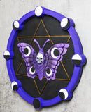 Wicca Gothic Morphing Skull Moth Pentagram Star Phases Of The Moon Wall Decor