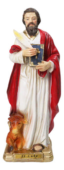 Christian Apostle Disciple of Jesus Saint Luke The Evangelist W/ Ox Figurine 8"