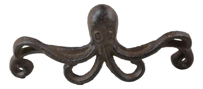 Set Of 4 Cast Iron Rustic Marine Sea Octopus Drawer Cabinet Door Knobs Hardware