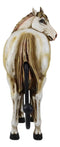 Set of 3 Rustic Western White Brown Chestnut Horses Hind Butt Coat Wall Hooks
