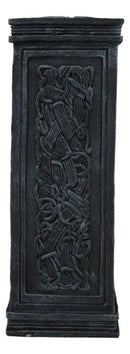 Wicca Celtic Knotwork Sacred Symbols Dark Art Votive Column Candle Holder Stand