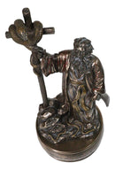 Moses Lifting Up The Bronze Serpent Pole to Ward Off Venomous Serpents Figurine