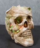 Tomb Of Egypt Mummy Sarcophagus Skull With Multicolor Glowing LED Light Figurine