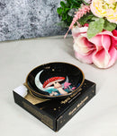 Witchcraft Wicca Dark Forest Toadstool Mushrooms And Fungi Round Incense Holder