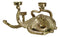 Contemporary Gold Tone Marine Ocean Octopus Tentacles Trio Votive Candle Holder