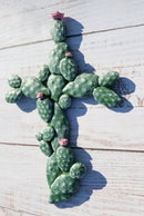 Western Southwest Flowering Saguaro Cactus Cacti Forest Wall Cross Decor Plaque