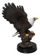 American Bald Eagle with Open Wings Patriotic USA Home Office Figurine 8"H