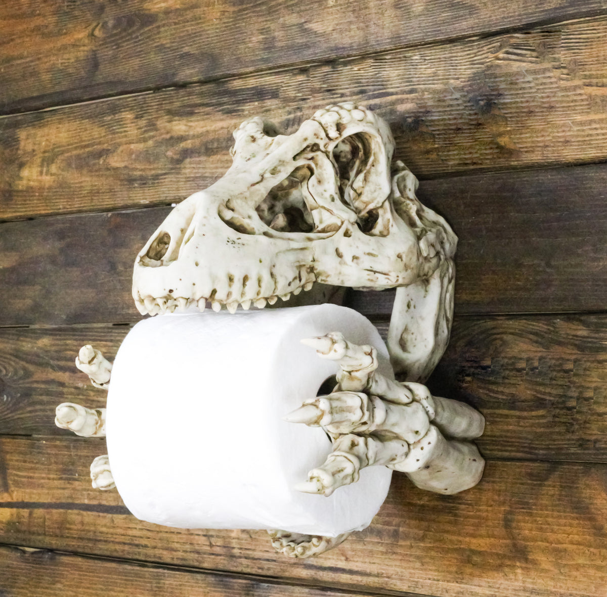 Ebros Prehistoric T-Rex Dinosaur Toilet Paper Roll Holder Bathroom Decor