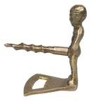 Set Of 2 Whimsical Brass Naughty Peeing Boy Corkscrew Wine Bottle Cork Opener