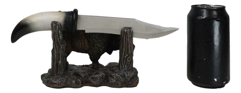 Rustic Western Native Bison Buffalo Stainless Steel Knife Letter Opener Set