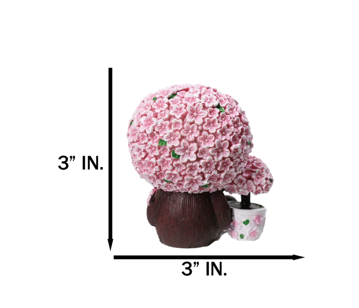 Furry Bones Japanese Sakura Pink Cherry Blossoms Skeleton Figurine Furrybones