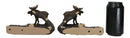 Set of 2 Rustic Western Bull Moose On Branch Drapery Curtain Holdback Tie Back