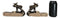 Set of 2 Rustic Western Bull Moose On Branch Drapery Curtain Holdback Tie Back