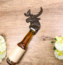 Pack Of 2 Rustic Western Country Bull Moose Cast Iron Beer Bottle Wall Openers
