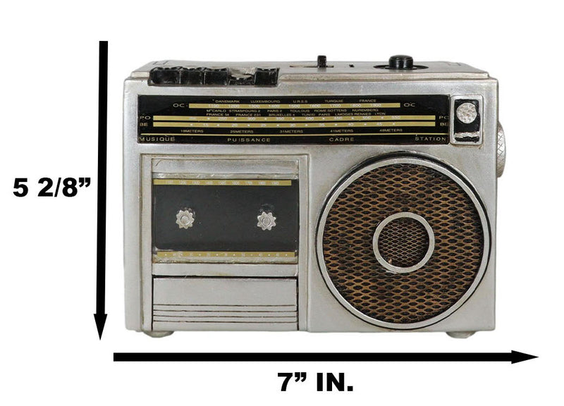 Novelty Vintage Retro Cassette Tape Radio Player Money Coin Savings Piggy Bank