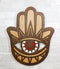 Hand of Fatima Hamsa Palm with Evil Eye Amulet of Protection MDF Wood Wall Decor