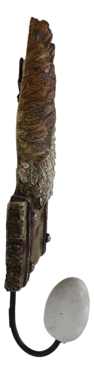 Rustic Country Farm Barn Chicken Hen Perched On Wood Plank Laying Egg Wall Hook