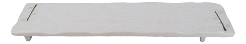 Pack Of 6 Melamine Yukino Hana Rectangular Sushi Entree Serving Platters 12" L