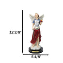 Archangel Saint Zadquiel Holding Dagger Figurine With Base 12" Angel Of Mercy