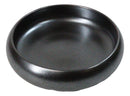 Pack of 6 Black Tetsu Kesho Round Appetizer Salad Banchan Deep Dish Plates 5"D