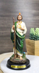 Saint Jude Thaddeus The Apostle With Holy Spirit Fire Figurine With Base 5.5"H