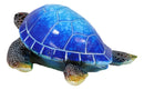 Nautical Ocean Blue Giant Sea Turtle Swimming Bobblehead Figurine Tortoise