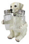Pup And Spice Wide Eyed Cute Labrador Puppy Dog Glass Salt & Pepper Shakers Set