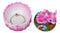 Cute Hot Pink Hatchling Dragon Sleeping On Coral Reef Decorative Trinket Box