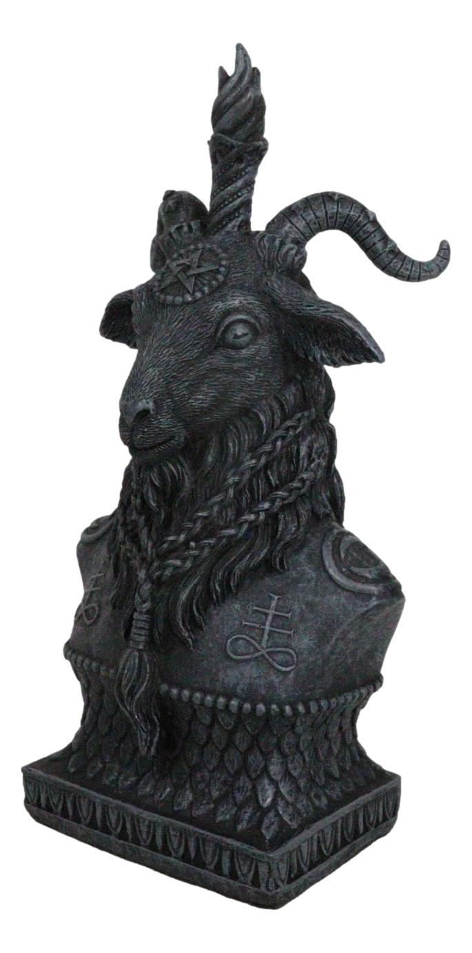 Sabbatic Goat Baphomet Bust Figurine 8"Tall Idol Worship Goat of Mendes