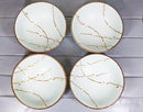 Set Of 4 Japan Made Sakura Cherry Blossoms Porcelain Ramen Soup Large Bowls 46oz
