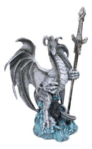 Ruth Thompson Pale White Spirit Omega Blade Dragon Statue With Sword Decor