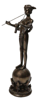 Greek God of The Forest Shepherds and Nature Pan of Rohallion W/ Flutes Figurine