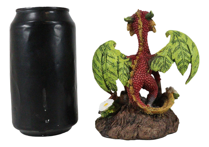 Ebros Colorful Garden Fruits and Berries Green Thumb Berry Raspberry Dragon Statue