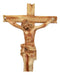 Passion Of Jesus Christ Nailed To The Cross In Faux Cedar Wood Finish Figurine