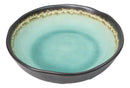 Pack Of 6 Crackle Green Midori Kannyu Round Flair Deep Plates Shallow Bowls 15oz