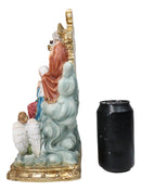 Catholic Holy Trinity Father Son and Holy Spirit with Mary and Angels Figurine