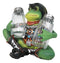 Cowboy Toad Frog With Hat Boots And Southwest Serape Salt Pepper Shakers Holder