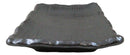 Pack Of 5 Black Tetsu Kesho Ceramic Collection Rectangular Wavy Sushi Plates