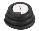 Pack Of 2 Witchcraft Dark Magic Black Coiled Snake Tea Light Votive Candleholder